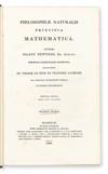 NEWTON, ISAAC, Sir.  Philosophiae naturalis principia mathematica.  2 vols.  1822